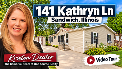 141 Kathryn Ln, Sandwich IL | 3BR/2BA Home in Triangle Mobile Home Park