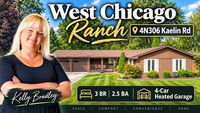 3BR Ranch for Sale in West Chicago, IL | 4N306 Kaelin Rd