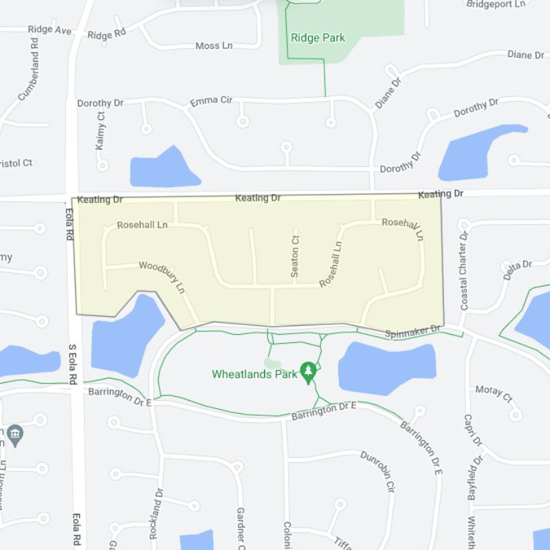 Columbia Station neighborhood boundary map