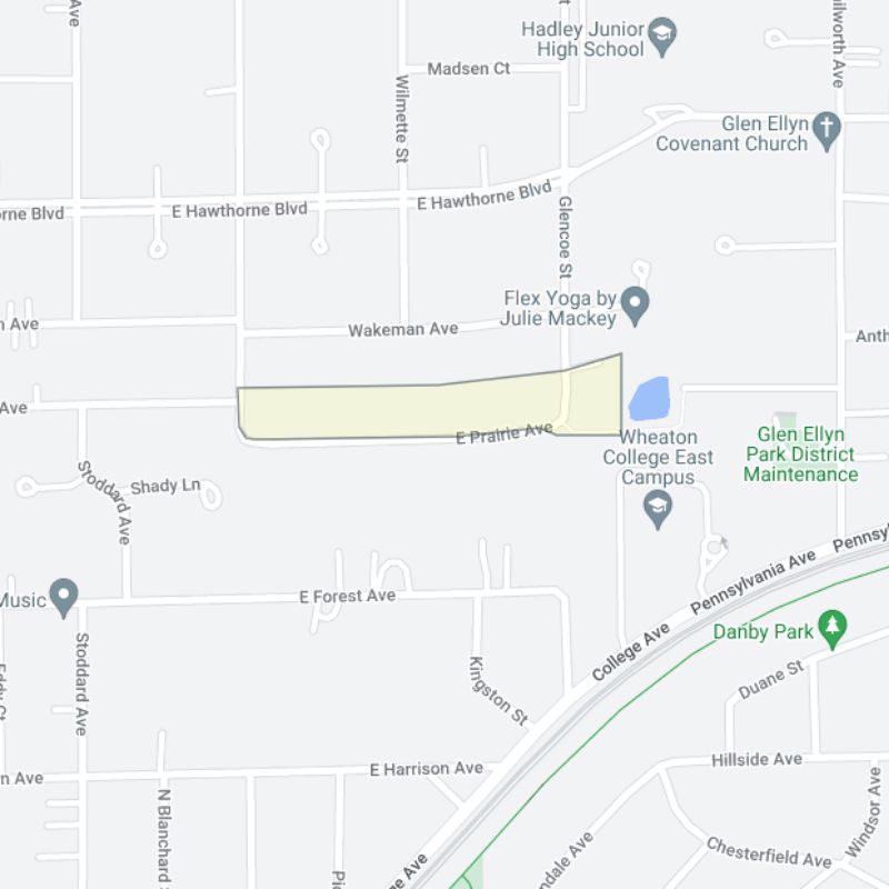 Prairie Glen neighborhood boundary map